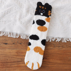 Thickened Cat Paw Socks for Women