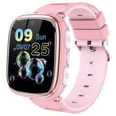 Girls Boys Smart Watch Toy – Touch Screen with Games, Camera, Music for Ages 4-12 (Pink)