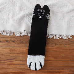 Thickened Cat Paw Socks for Women
