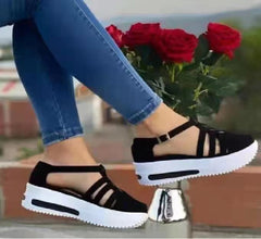 Leisure Women's Wedge Round Toe Shoes