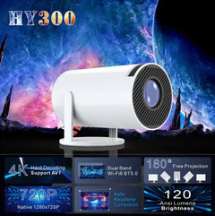 Portable Mini Projector – HD 720p Home Theater & Movie Projector with Remote